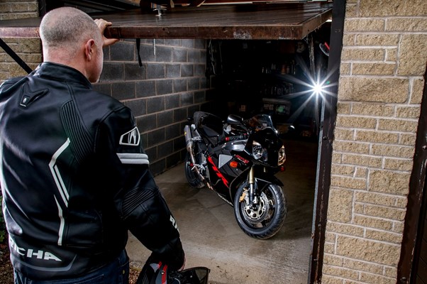 Does where you store your motorbike impact your insurance premium?